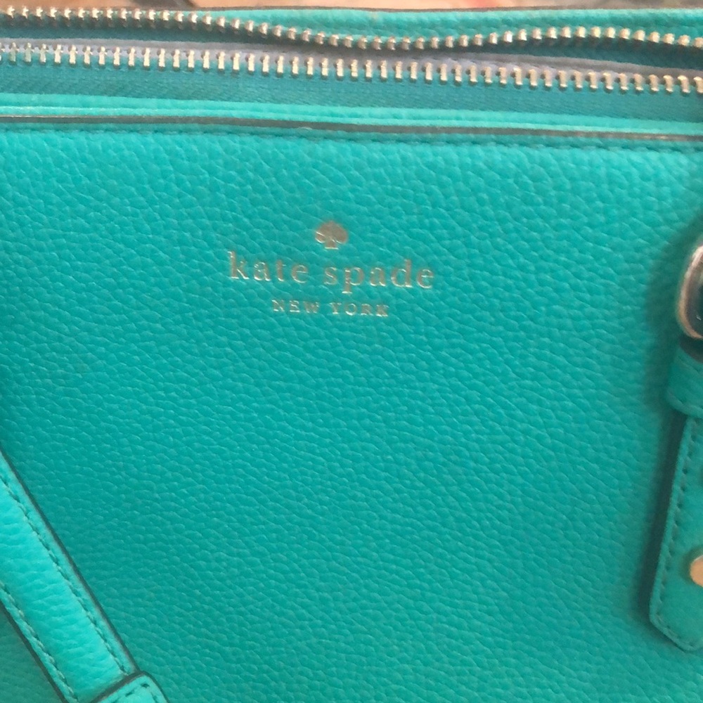 ♠️ Kate Spade green leather handbag - Picture 2 of 12
